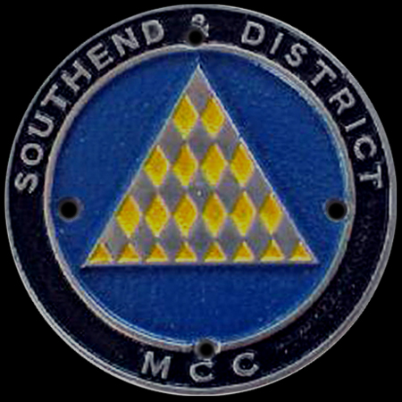 Southend & District Motor Cycle Club Car Badge