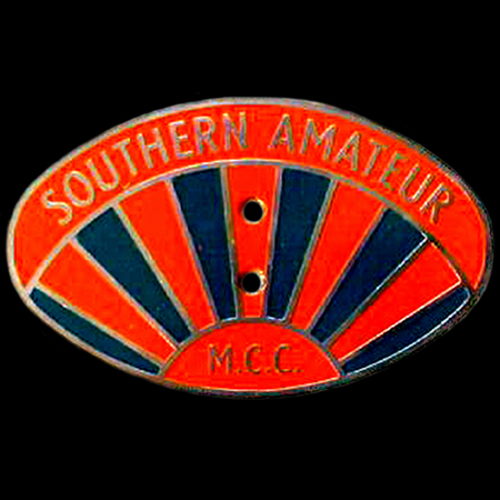 Southern Amateur Motor Cycle Club Car Badge