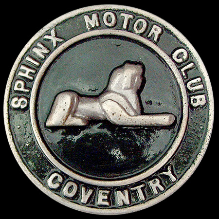  Coventry (Sphinx Motor Club) Car Badge