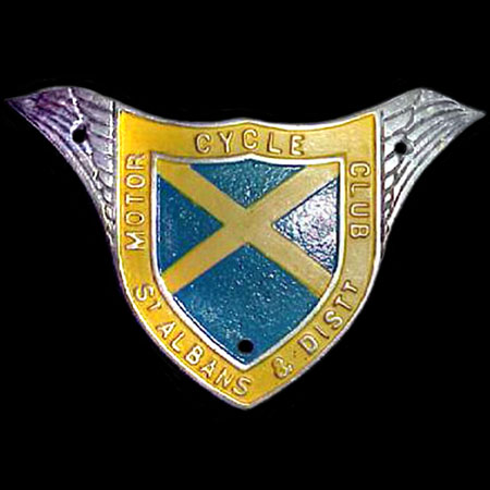 St Albans & District Motor Cycle Club  Car Badge