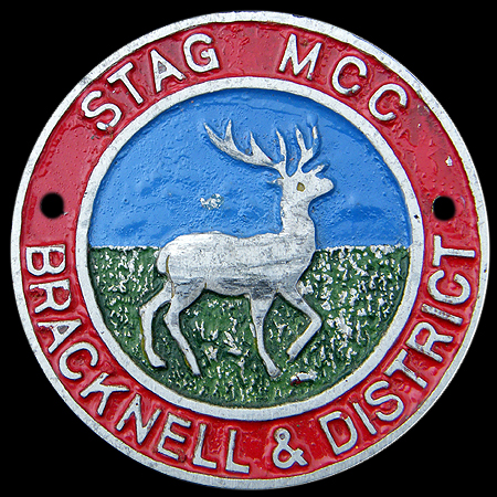 Bracknell & District Stag M C C Car Badge