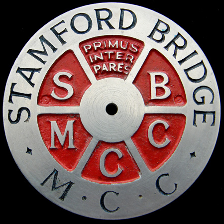 Stamford Bridge Motor Cycle Club car badge
