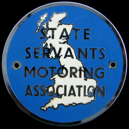 State Servants Motoring Association Car Badge