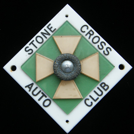 Stone Cross Auto Club Car Badge