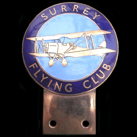 Surrey Flying Club Car Badge