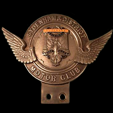 Sydenham & District Motor Club Car Badge