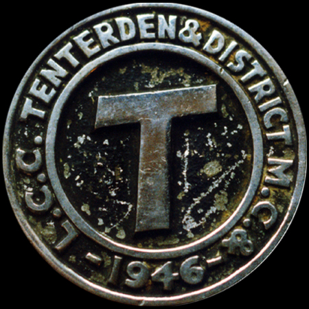 Tenterden & District Motor Cycle & Ligt Car Club 1946 Car Badge