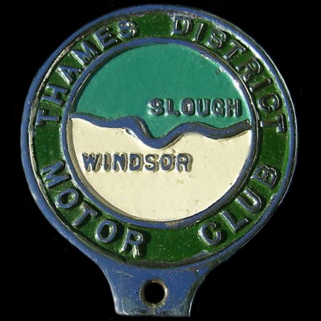 Thames District Motor Club Car Badge