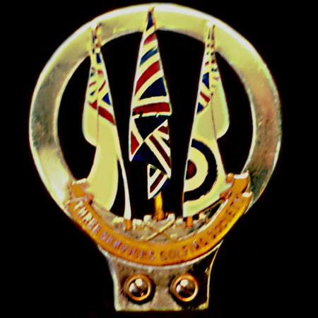 Three Services Golfing Society Car Badge