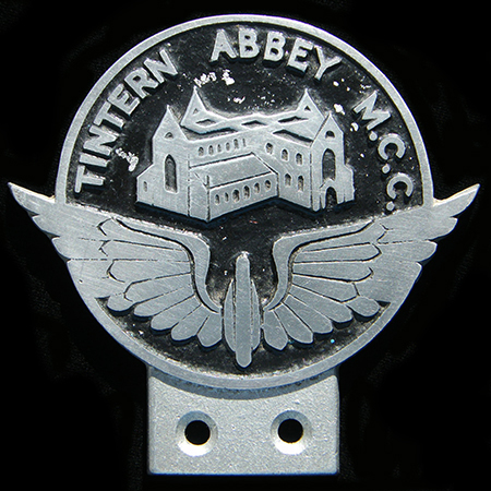 Tintern Abbey Motor Cycle Club Car Badge