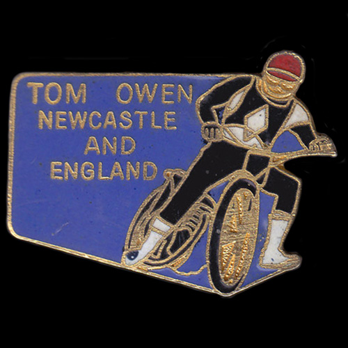 Tom Owen Speedway lapel badge