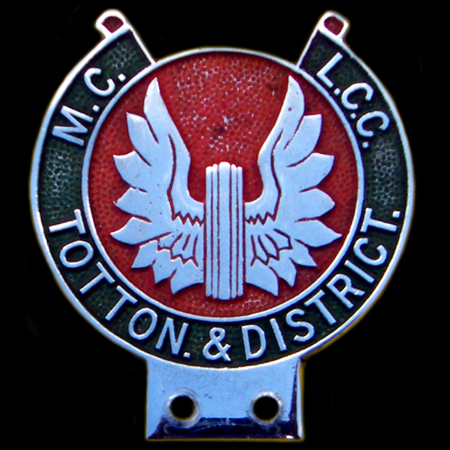 Totton & District Motor Cycle & Light Car Club Car Badge