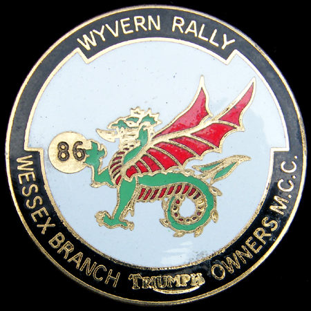 Wyvern Rally pin badge