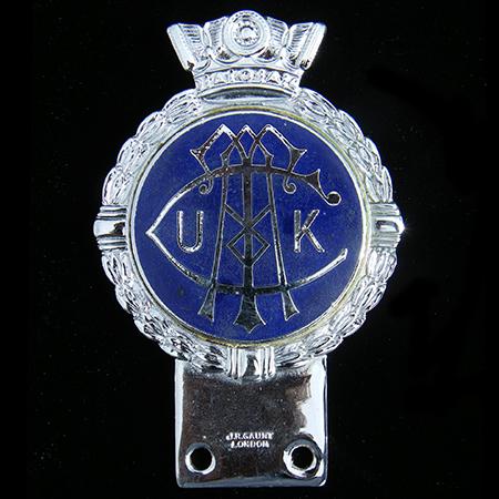 UK Commercial Travelers Association Motor Club Car Badge
