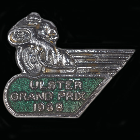 Ulster Grand Prix 1968 Lapel Badge