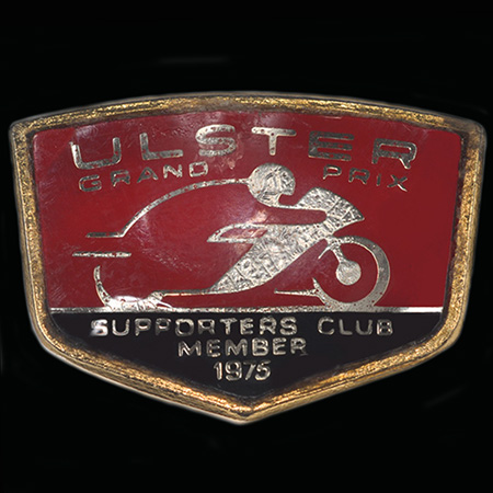 Ulster Grand Prix 1975 Lapel Badge