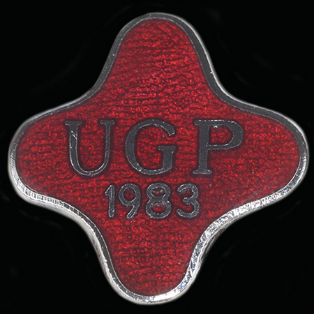 Ulster Grand Prix 1983 Lapel Badge