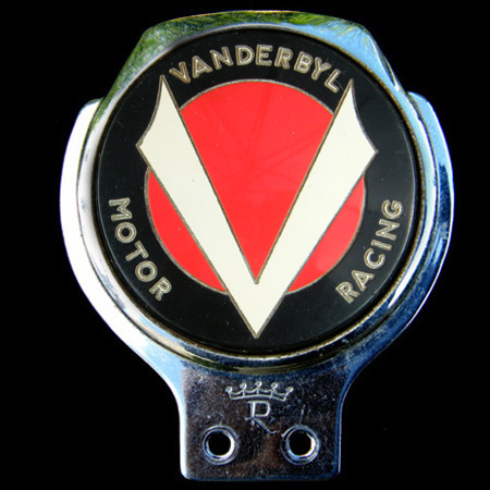 Vanderbyl Motor Racing car badge
