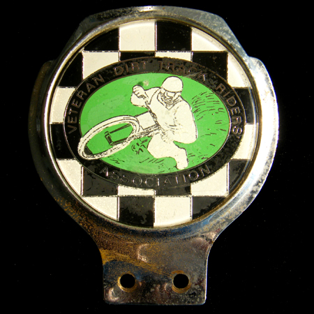 Veteran Dirt Track Riders Association Car Badge