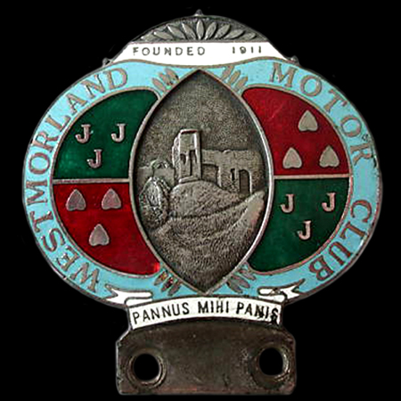 Westmorland Motor Club Car Badge