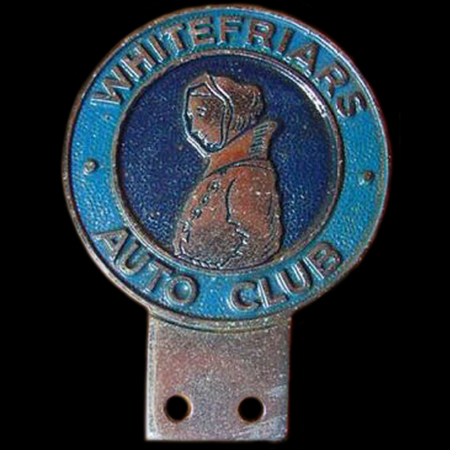 Whitefriars Auto Club Car Badge