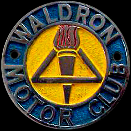 Waldron Motor Club Car Badge