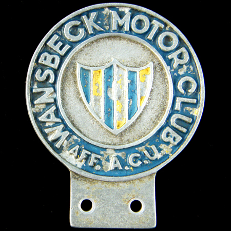 Wansbeck Motor Club Car Badge