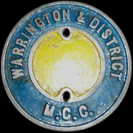 Warrington & District Motor Cycle Club Car Badge