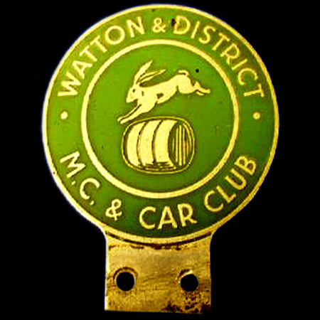 Watton & District Motor Cycle & Car Club Car Badge