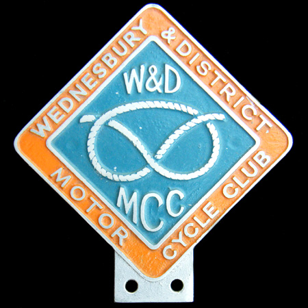 Wednesbury & District Motor Cycle Club Car Badge