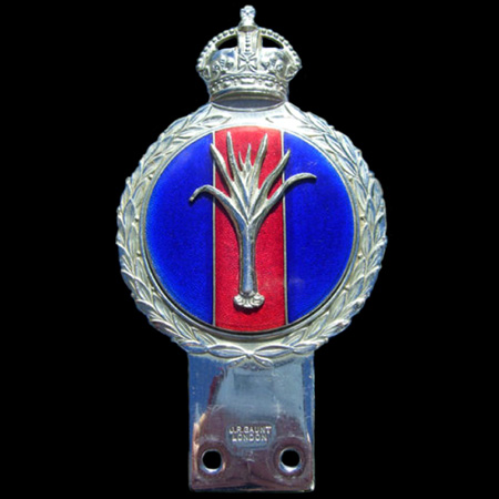 Welsh Guards J R Gaunt Car Badge
