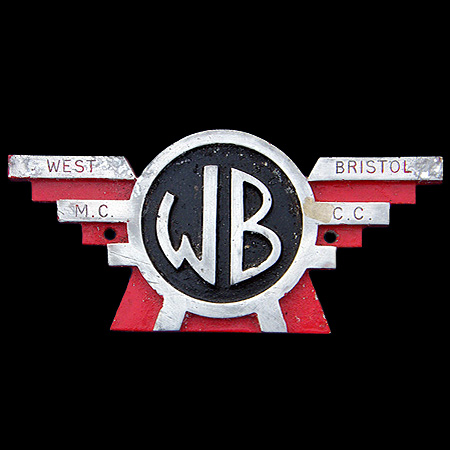  West Bristol Motor Cycle & Car Club Car Badge
