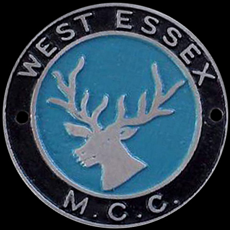 West Essex Motor Cycle Club Car Badge