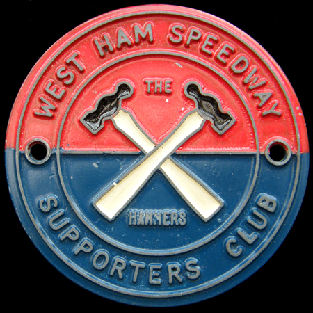 West Ham Speedway Supporters Club Car Badge