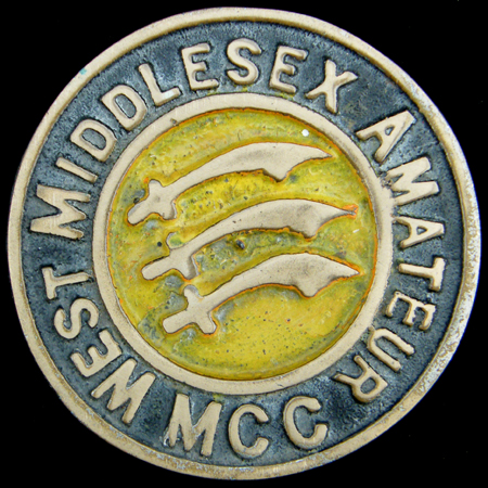 West Middlesex Amateur Motor Cycle Club Car Badge