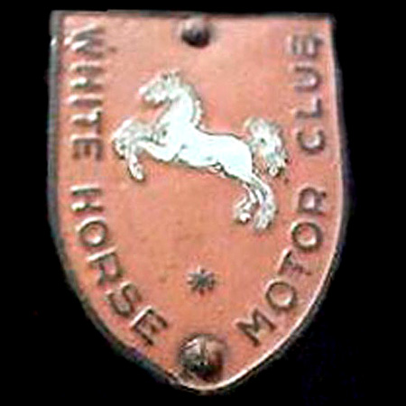 White Horse Motor Club Car Badge