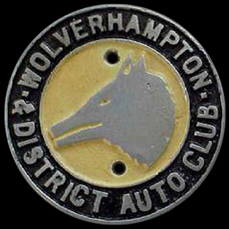 Wolverhampton & District Auto Club Car Badge