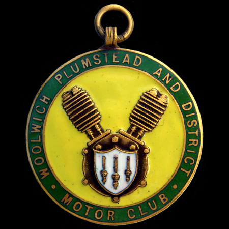 Woolwich, Plumstead and District Motor Club Medallion