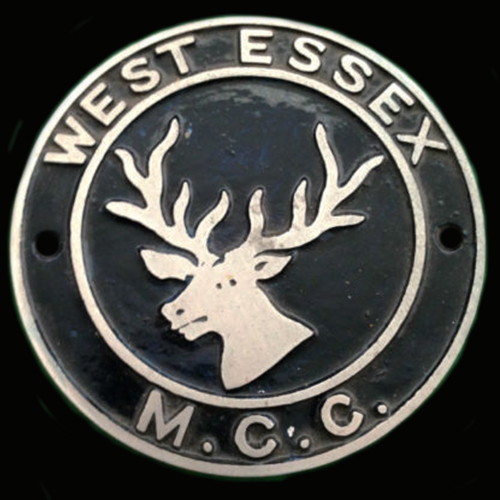 West Essex Motor Cycle Club Car Badge