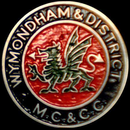Wymondham & District Motor Cycle & Car Club Car Badge