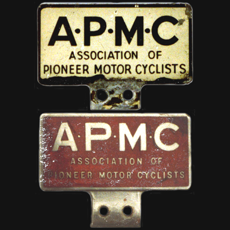 Association of Pioneer Motor Cyclists Car Badges