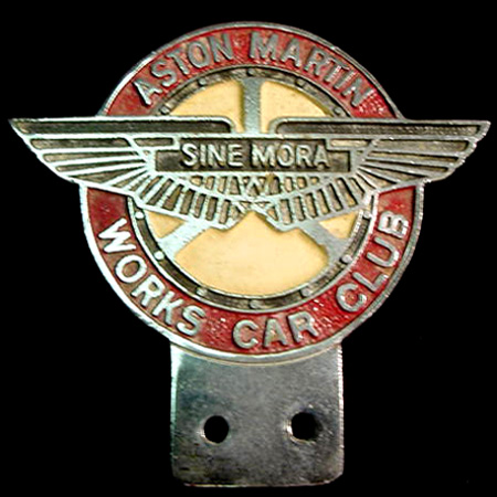 Aston Martin Works Car Club Car Badge