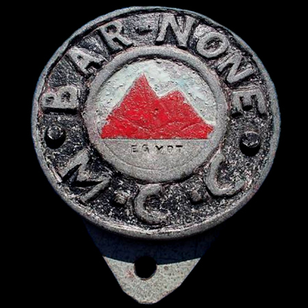 Bar None Motor Cycle Club Egypt Car Badge