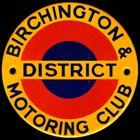Birchington & District Motoring Club Car Badge