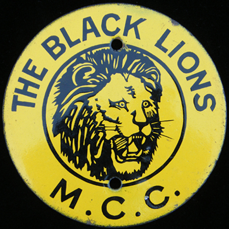 Black Lions Motor Cycle Club (The) Car Badge