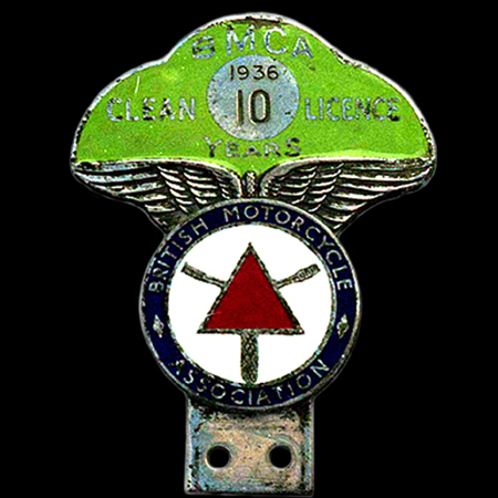 British Motor Cycle Association Car Badge