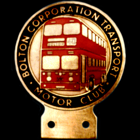 Bolton Corporation Transport Motor Club Car Badge