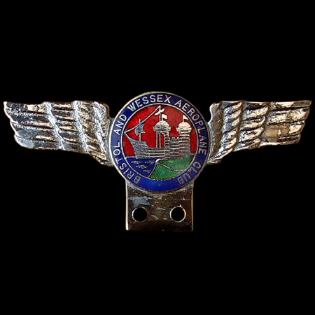 Bristol & Wessex Aeroplane Club Car Badge