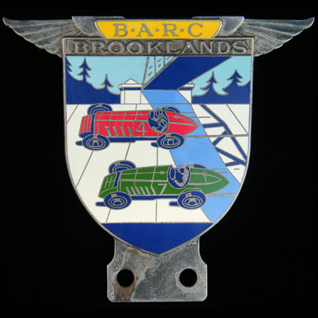 Brooklands Automobile Racing Club Car Badge