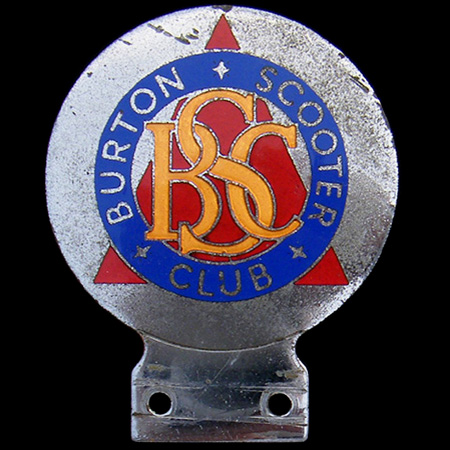 Burton Scooter Club Car Badge